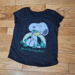Snoopy Kids Gray Lucky T-Shirt